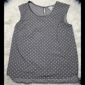 Merona Gray Star Print Blouse